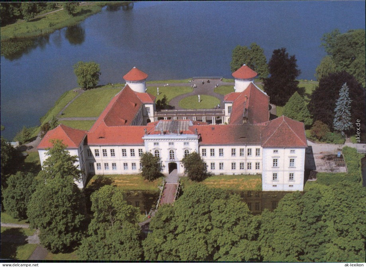 Ansichtskarte Rheinsberg Luftbild - Schloss 1995 - Rheinsberg