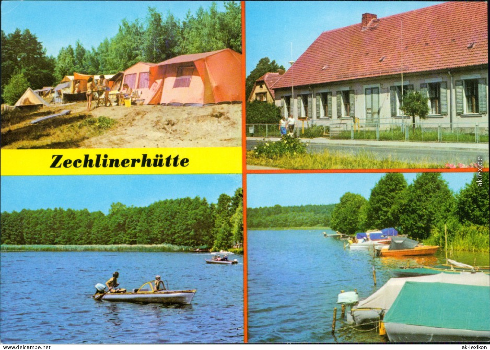 Zechlinerhütte Mark-Rheinsberg Zeltplatz   Wegener-Gedekstätte,   1979 - Zechlinerhütte