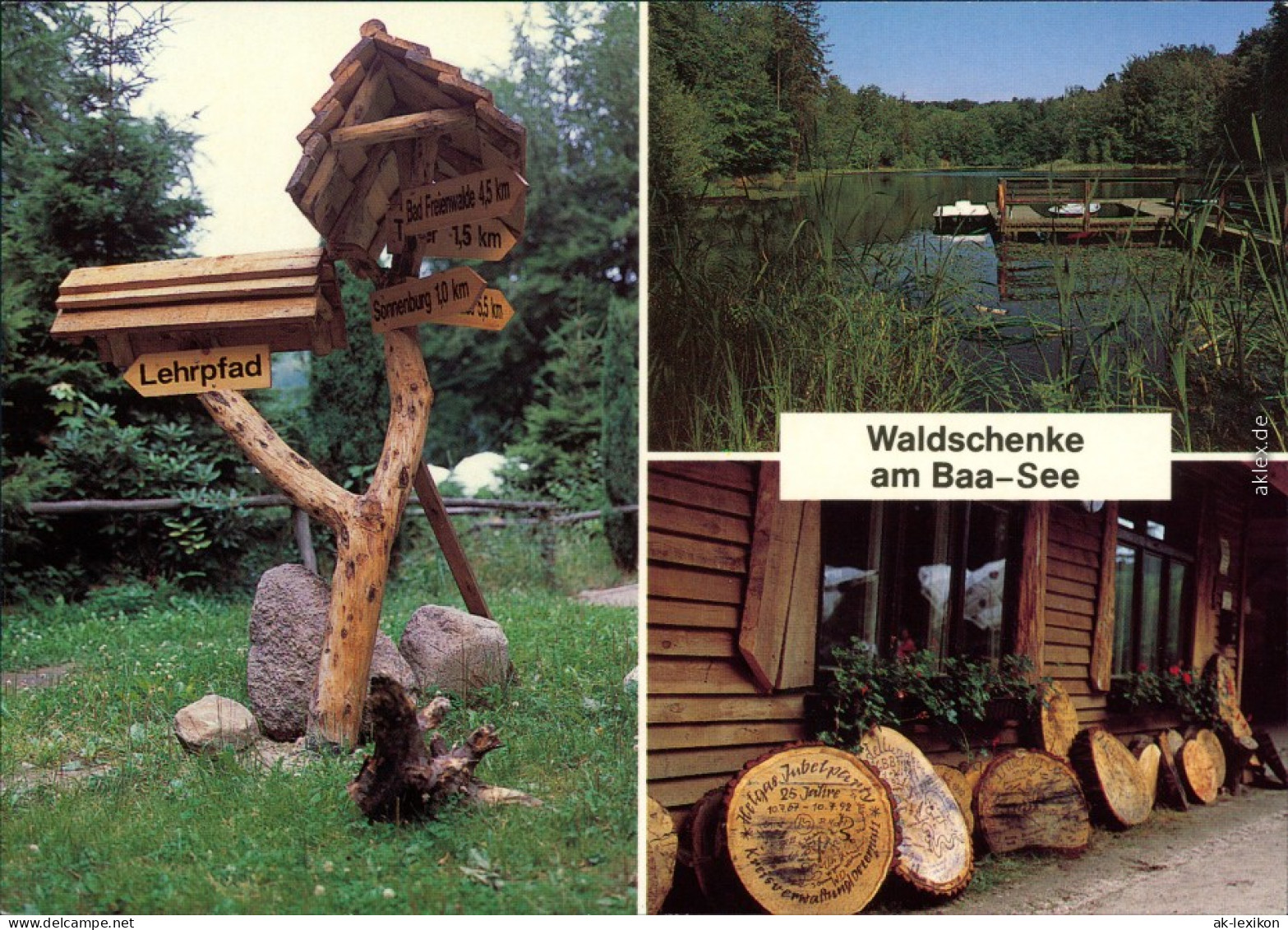 Ansichtskarte Bad Freienwalde Baa-See, Waldschenke C 1995 - Bad Freienwalde