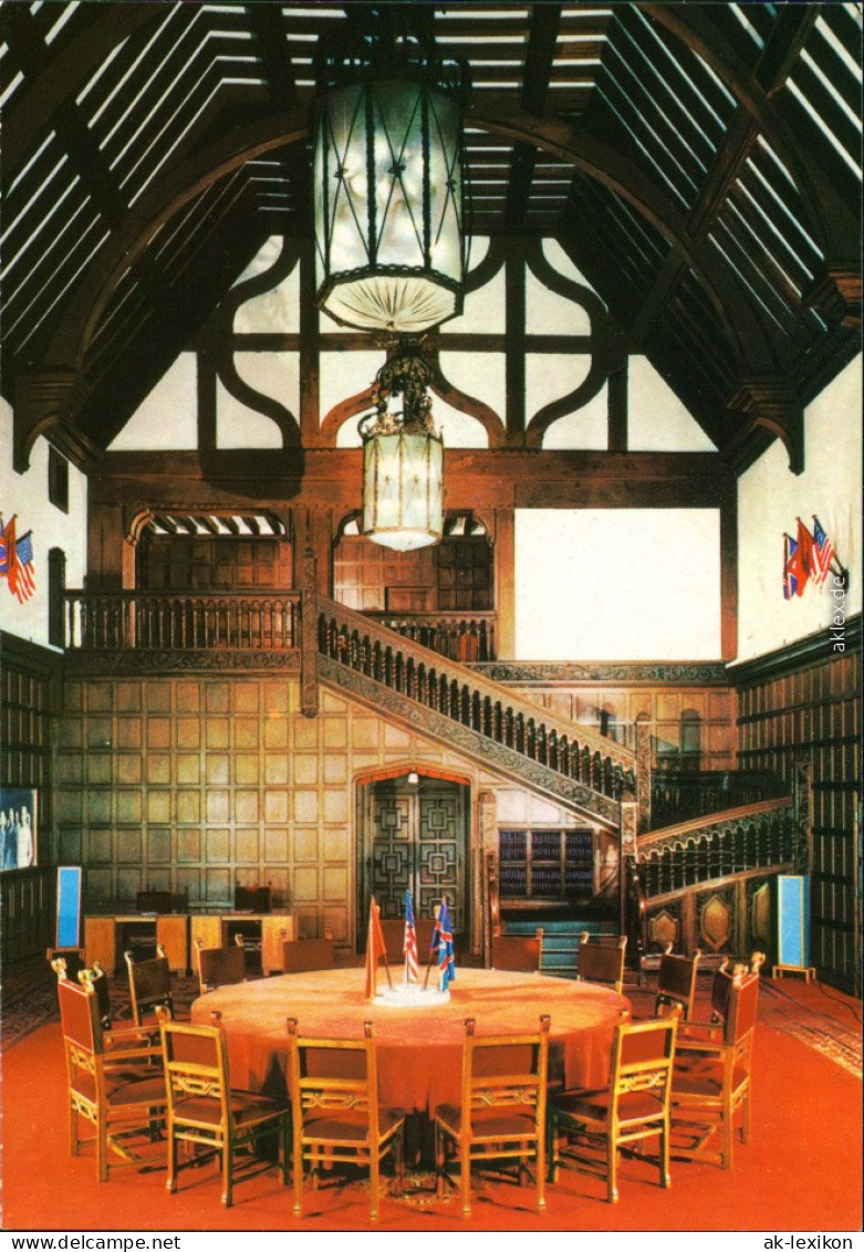 Potsdam Cecilienhof: Konferenzsaal Ansichtskarte 1976 - Potsdam