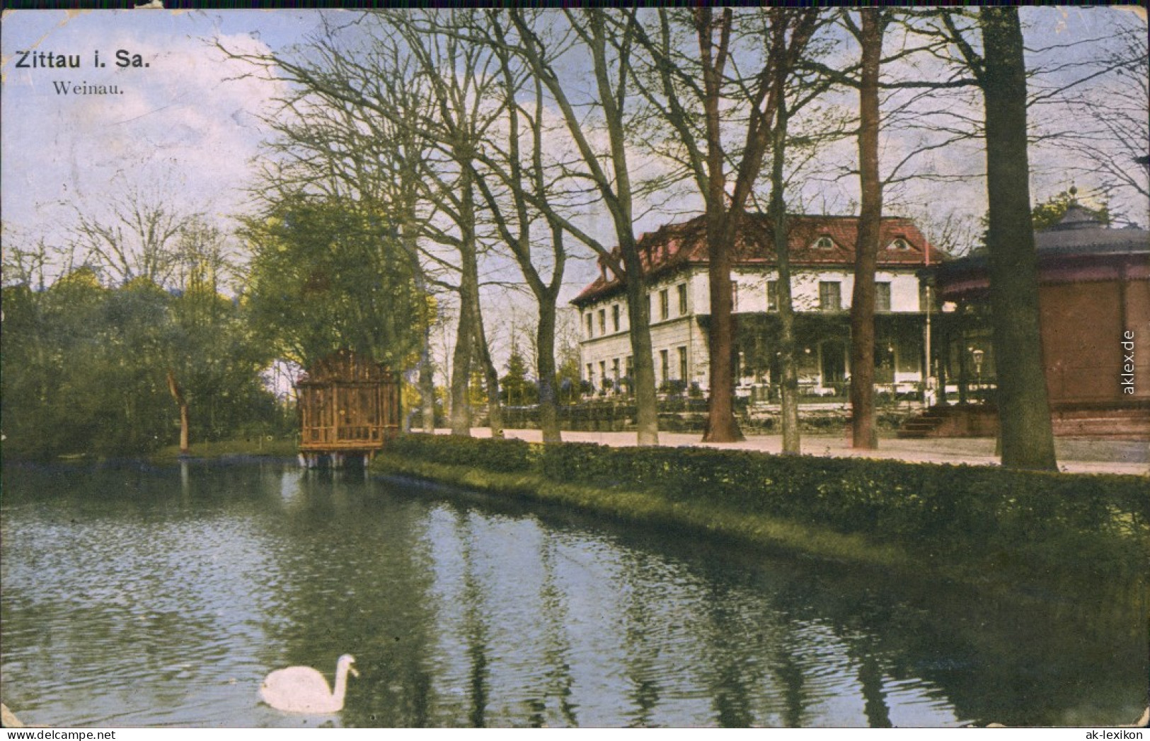 Ansichtskarte Zittau Weinau Restauration 1913  - Zittau