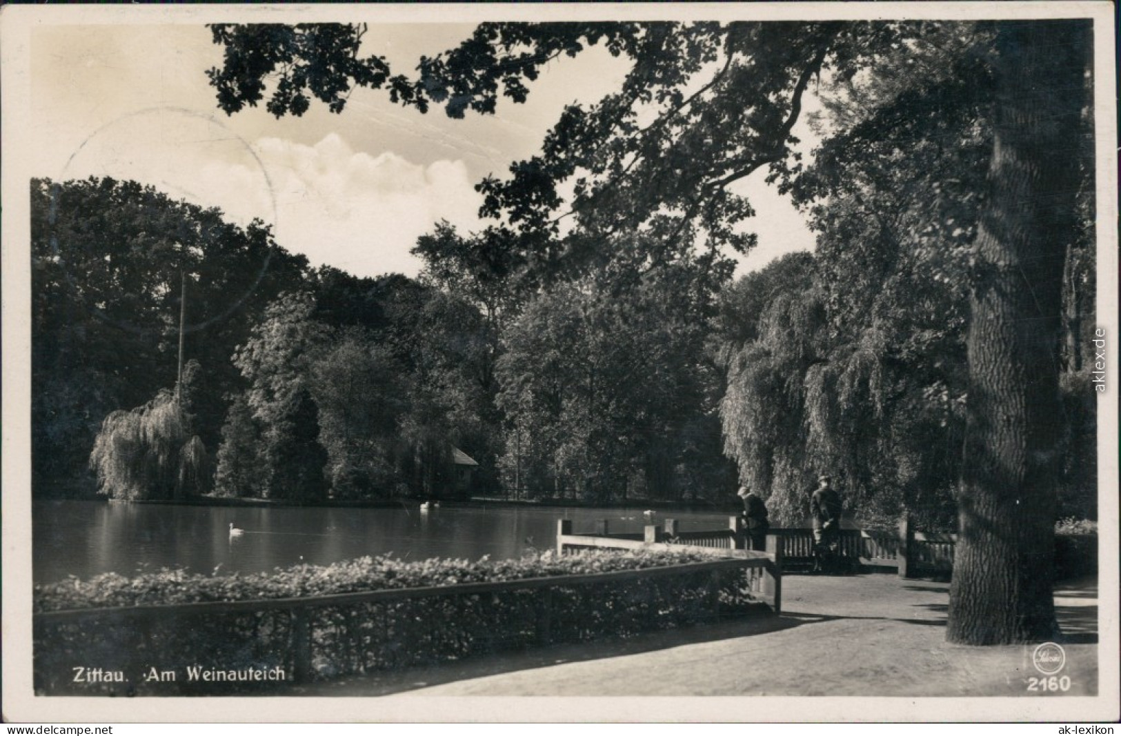 Ansichtskarte Zittau Anlagen Am Weinauteich 1935  - Zittau