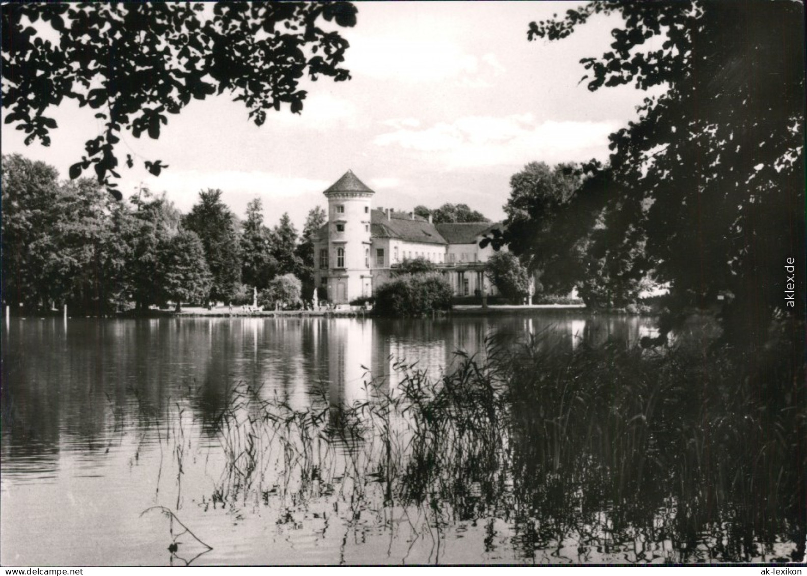 Ansichtskarte Rheinsberg Schloss Mit See S/w 1975 - Rheinsberg