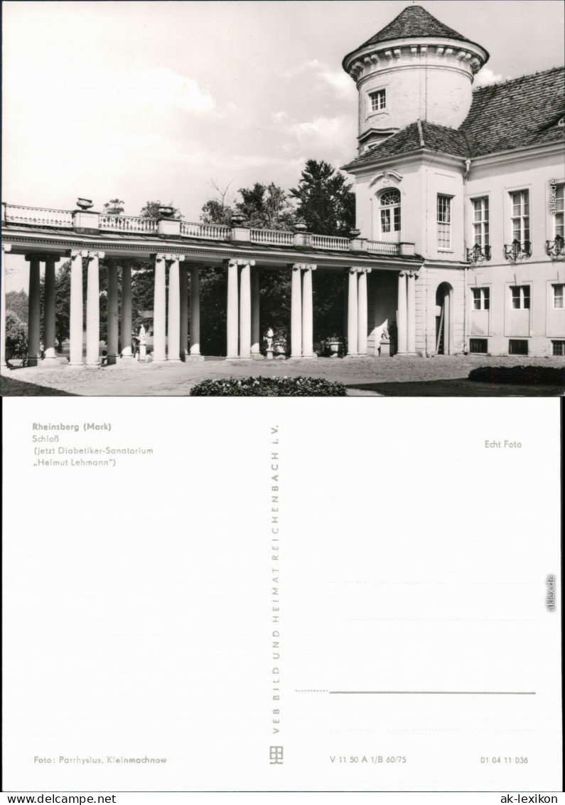Ansichtskarte Rheinsberg Schloss 1975 - Rheinsberg