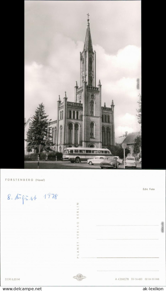 Ansichtskarte Fürstenberg/Havel Kirche 1978 - Fürstenberg