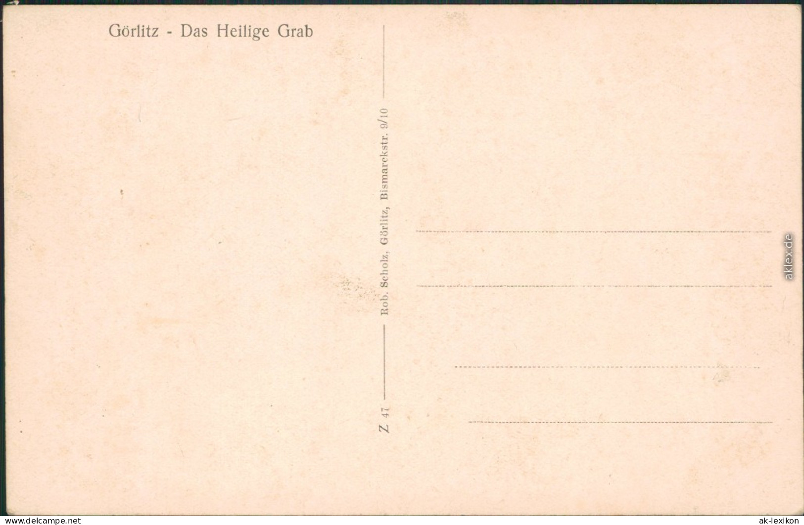 Ansichtskarte Görlitz Zgorzelec Das Heilige Grab - Kupferstich 1934  - Görlitz