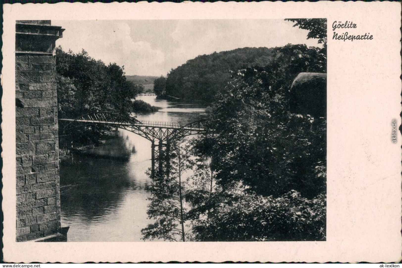 Görlitz Zgorzelec Viadukt - Bilck Auf Die Fußgängerbrücke 1933  - Görlitz