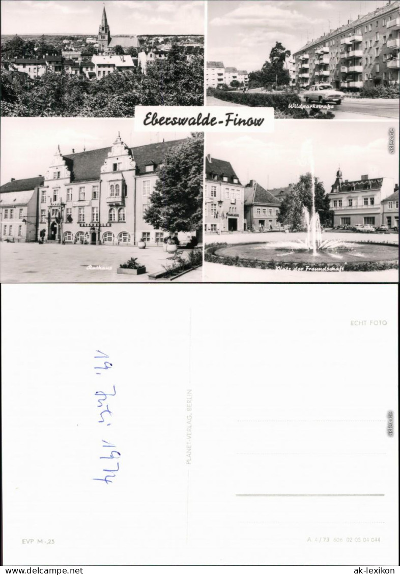 Eberswalde Kirche, Wildparkstraße, Rathaus, Platz Der Freundschaft 1974 - Eberswalde