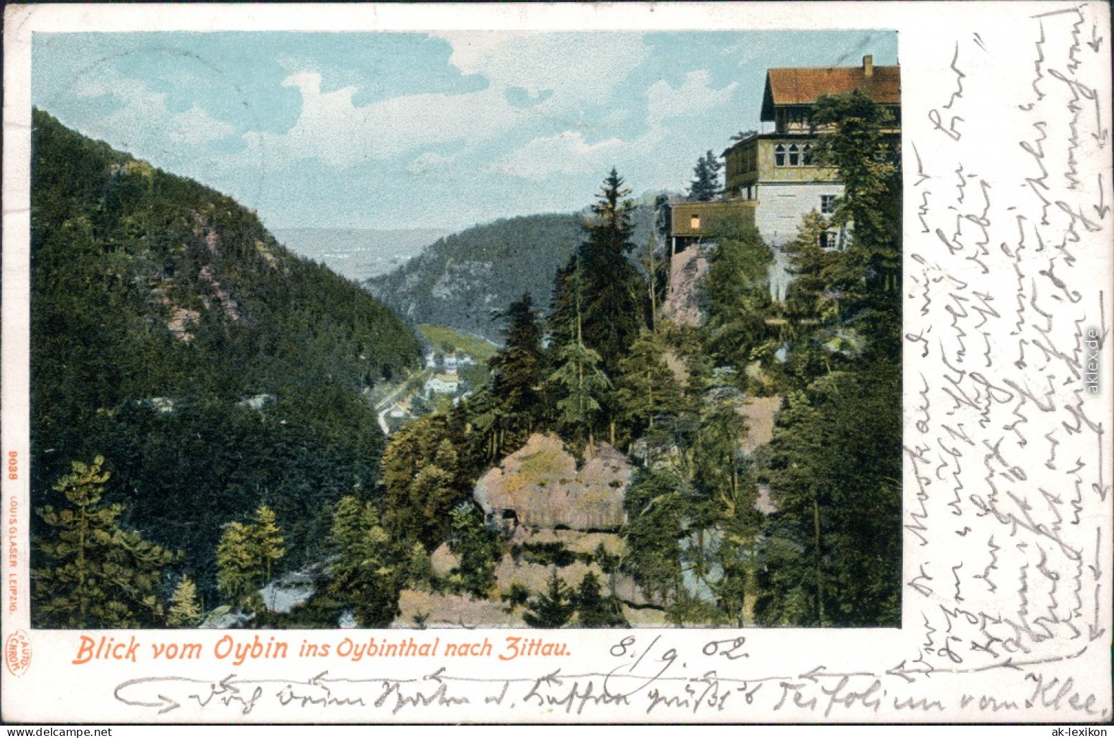 Ansichtskarte Oybin Blick Ins Oybintal 1902  - Oybin