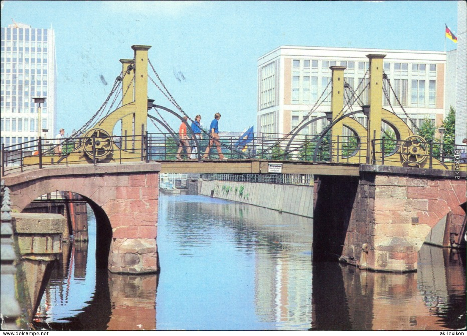 Mitte Berlin Jungfernbrücke Nicolaiviertel Ansichtskarte G1982 - Mitte