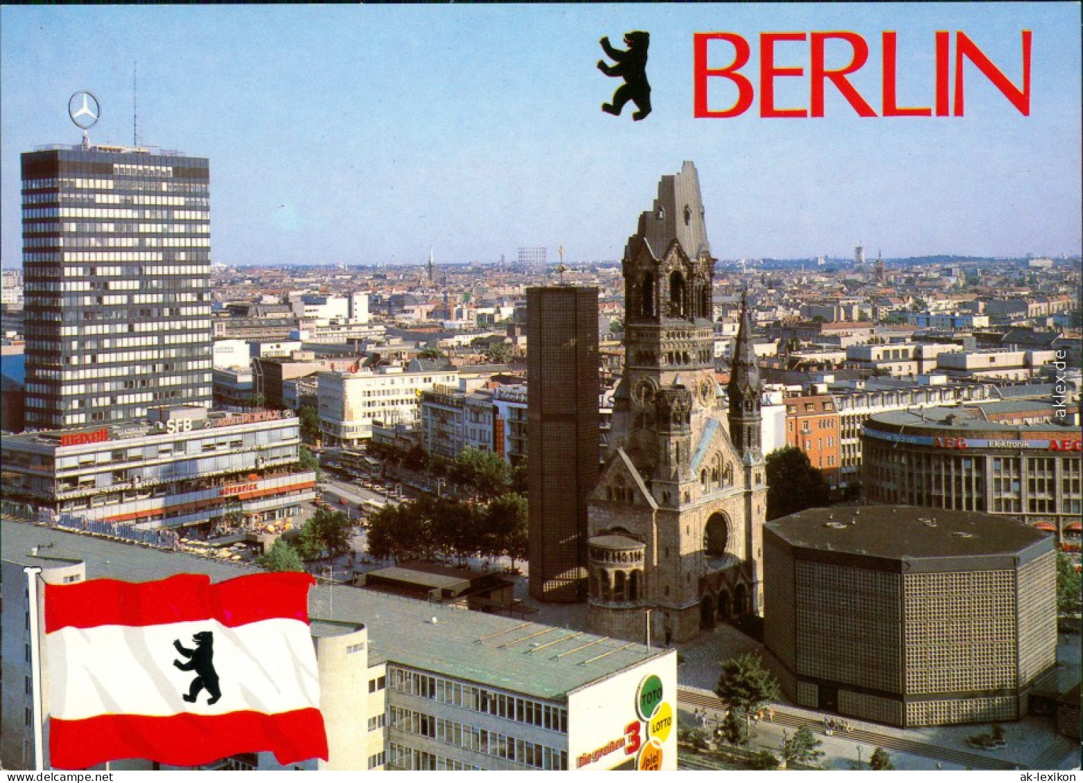 Charlottenburg-Berlin Kaiser-Wilhelm-Gedächtniskirche Und Europa-Center 1975 - Charlottenburg