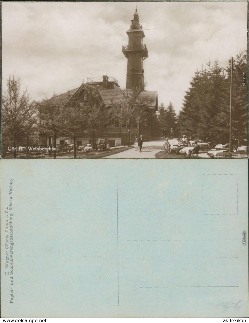 Ansichtskarte Görlitz Zgorzelec Partie Am Winberghaus - Fotokarte 1928  - Goerlitz