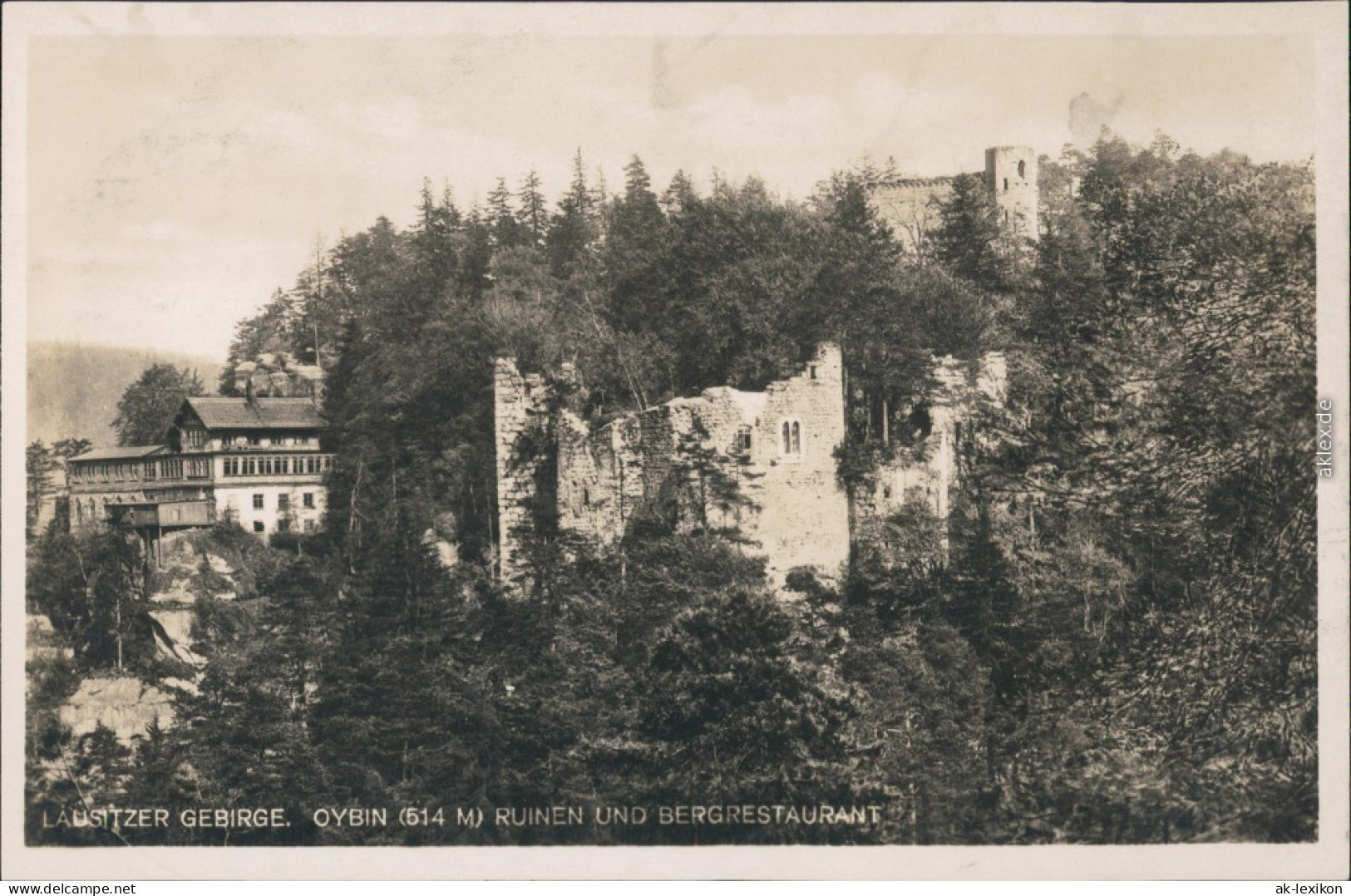 Ansichtskarte Oybin Burg Und Klosterruine 1930 - Oybin