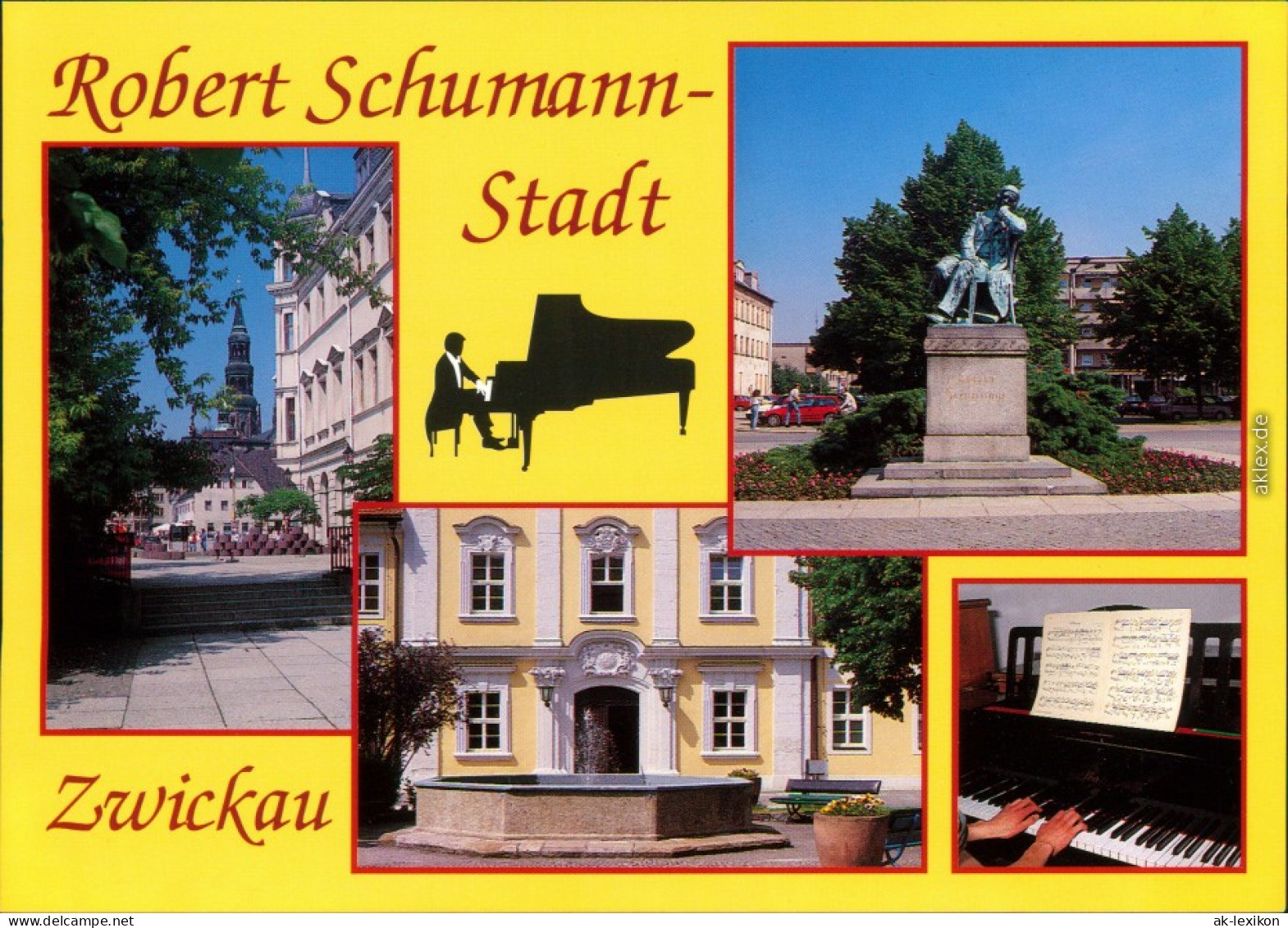 Zwickau Dom, Robert-Schumann-Denkmal, Portal Im Schloss Planitz 1995 - Zwickau