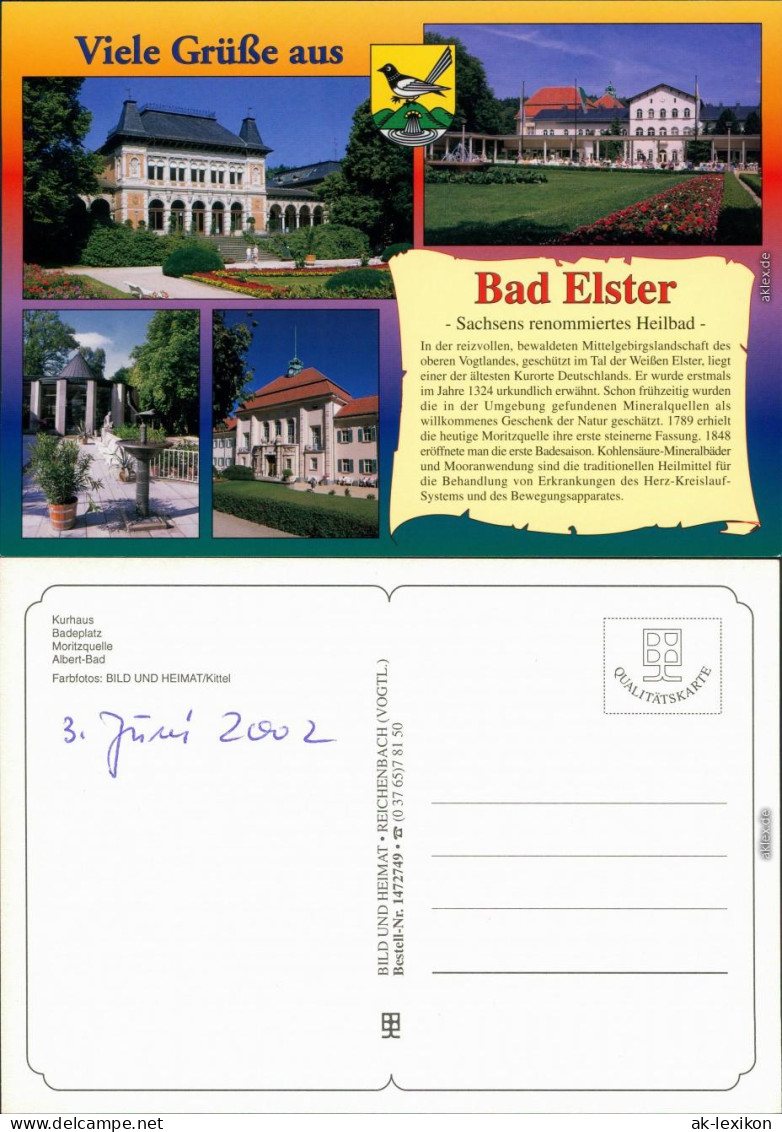 Ansichtskarte Bad Elster Kurhaus, Badeplatz, Moritzquelle, Albert-Bad X 2000 - Bad Elster