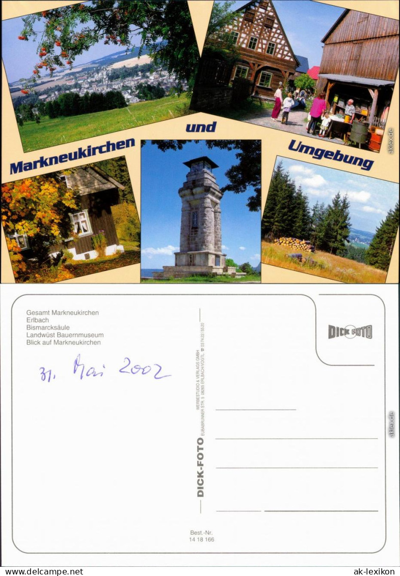 Markneukirchen Panorama, Erlbach, Bismarcksäule, Bauernmuseum 2000 - Markneukirchen