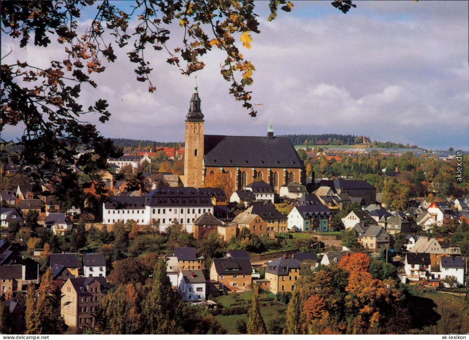 Ansichtskarte Schneeberg (Erzgebirge) Blick Auf Den Ort 2002 - Schneeberg