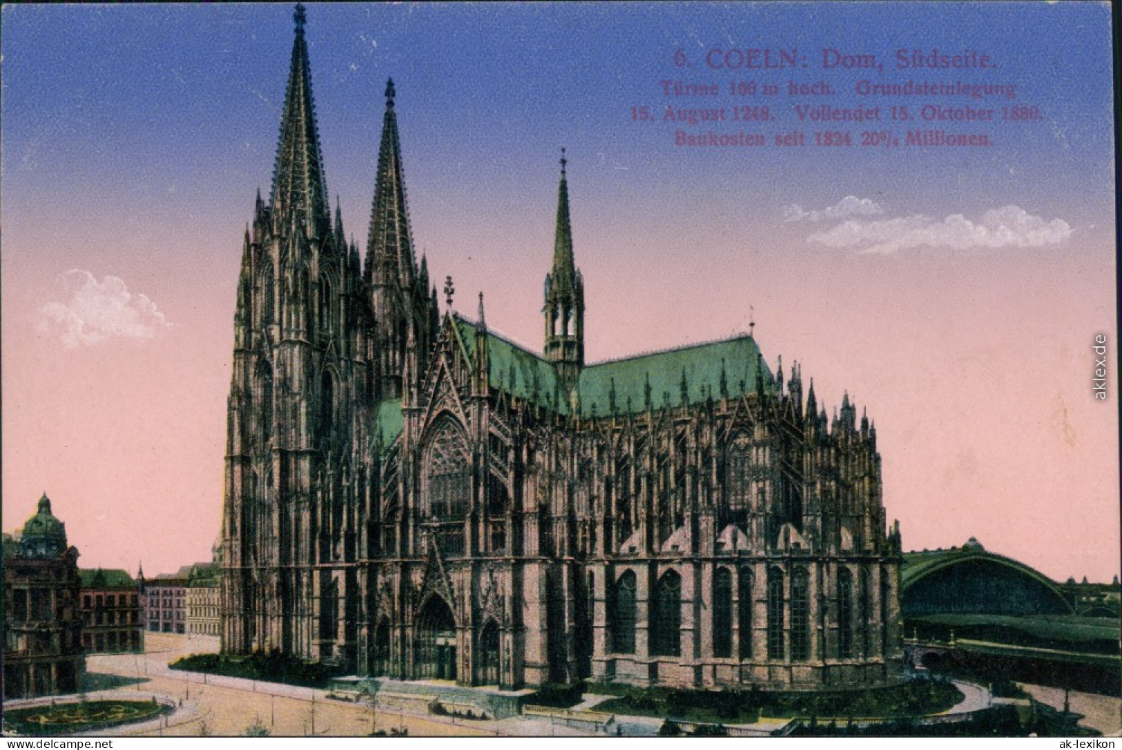 Ansichtskarte Köln Kölner Dom  4 1916 - Koeln