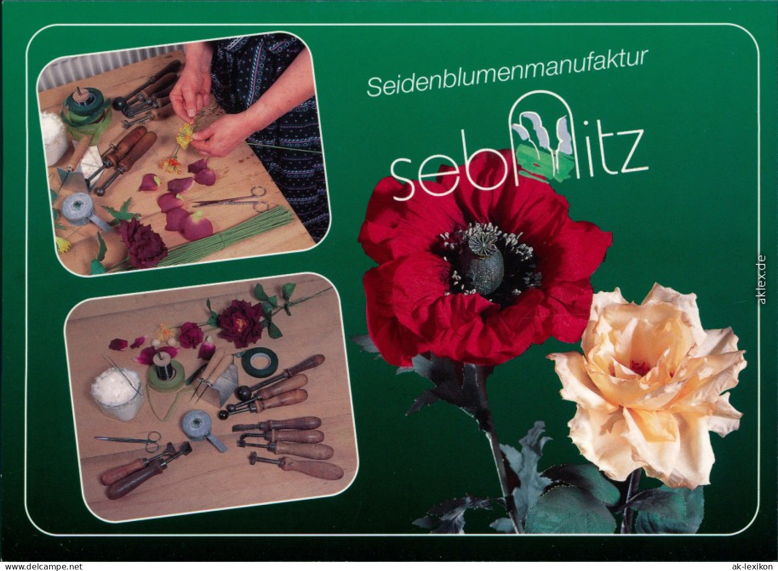 Ansichtskarte Sebnitz Seidenblumenmanufaktur 1995 - Sebnitz