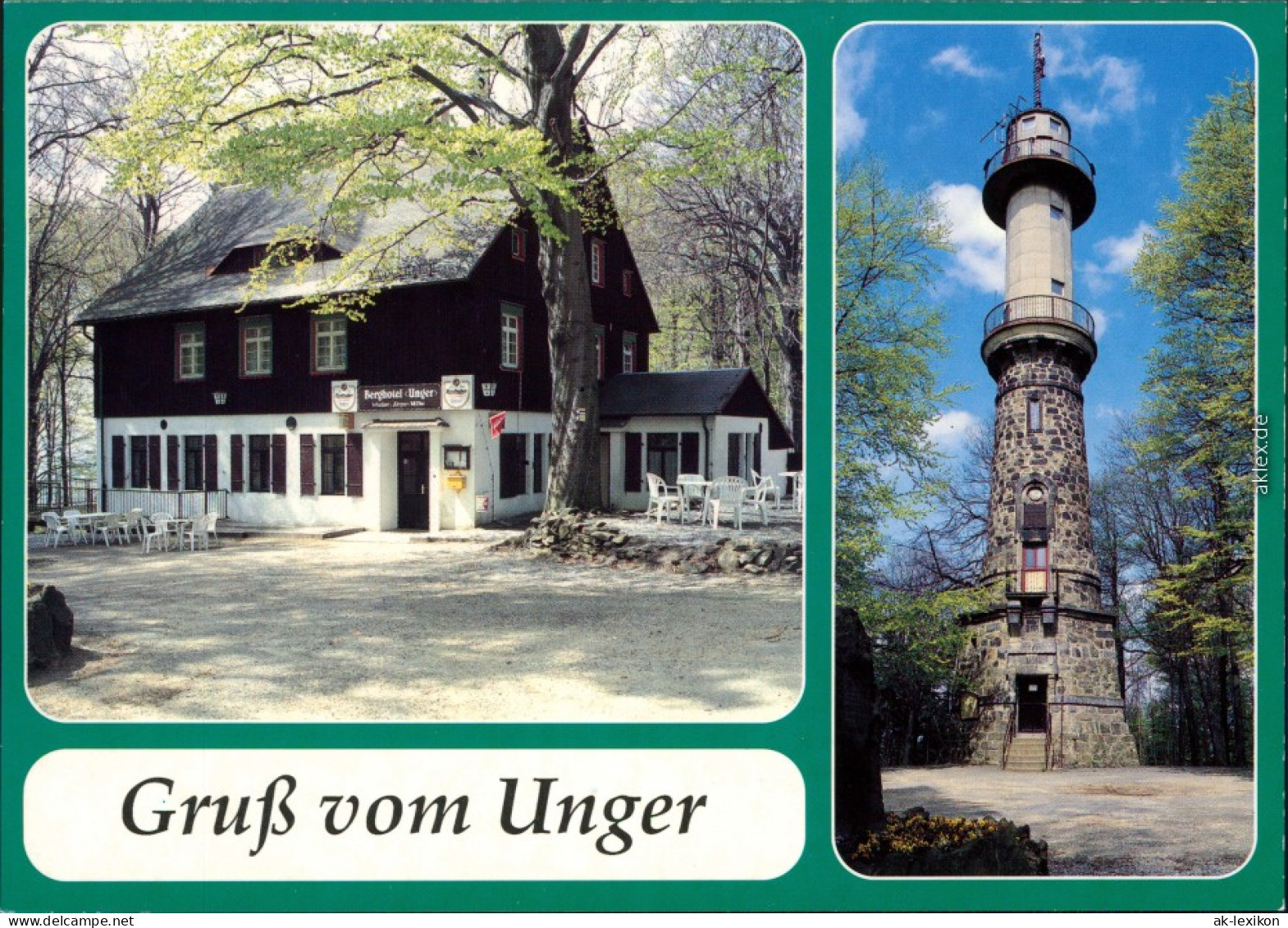 Rugiswalde-Neustadt (Sachsen) Berghotel Unger - Aussichtsturm 1999 - Neustadt