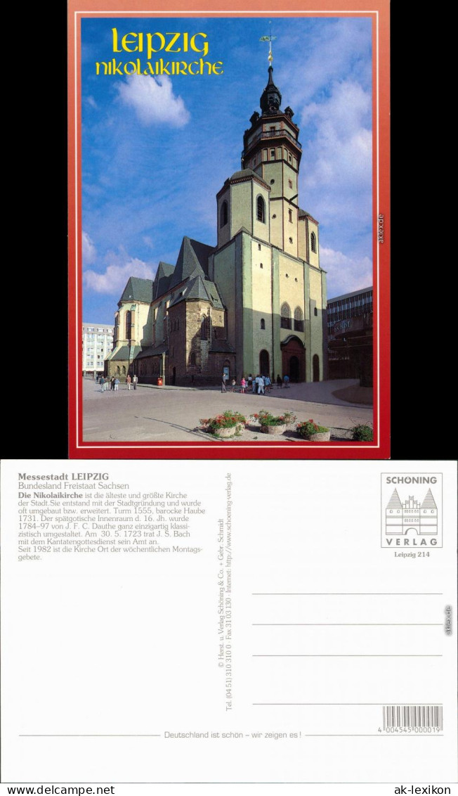 Ansichtskarte Leipzig Nikolaikirche 1995 - Leipzig