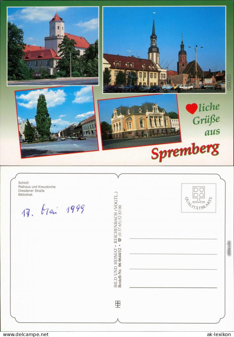 Spremberg Grodk Schloß, Rathaus, Kreuzkirche, Dresdener Straße, Bibliothek 1999 - Spremberg