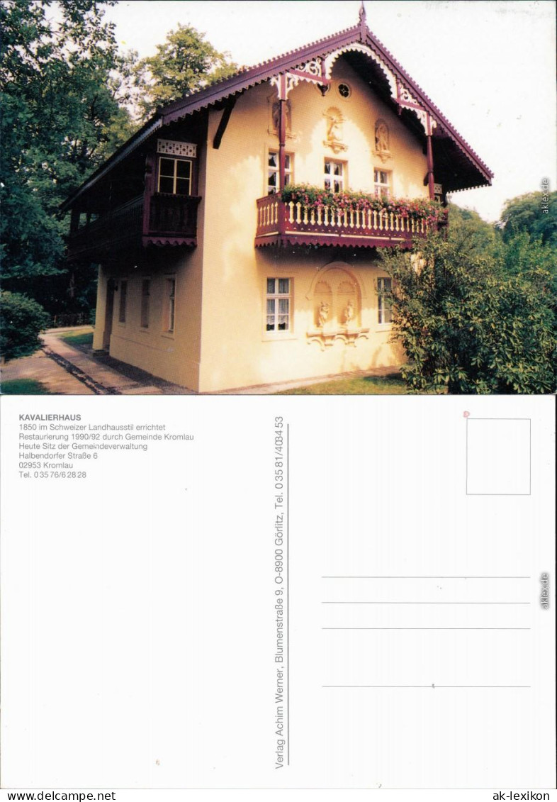 Kromlau-Gablenz (Oberlausitz) Kromola Jab&#322;o&#324;c Kavalierhaus 1995 - Kromlau Kromola