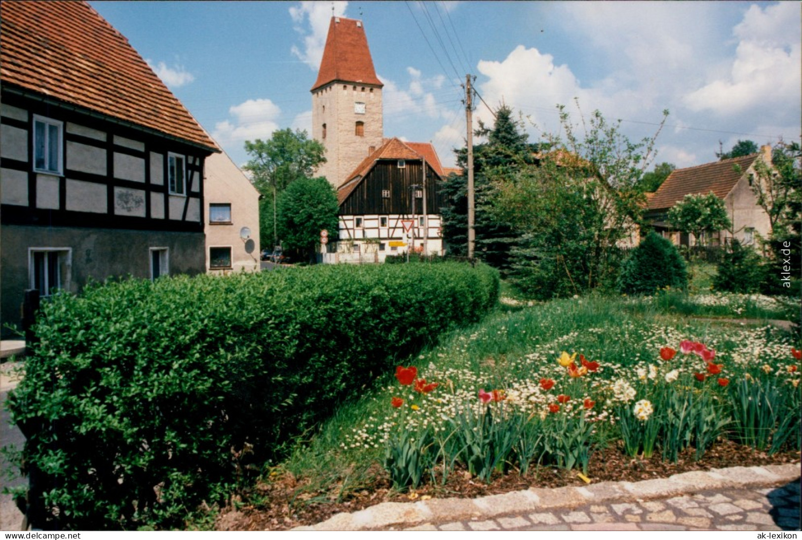 Ansichtskarte Niesky Niska Kirche Und Fachwerkhäuser 1995 - Niesky