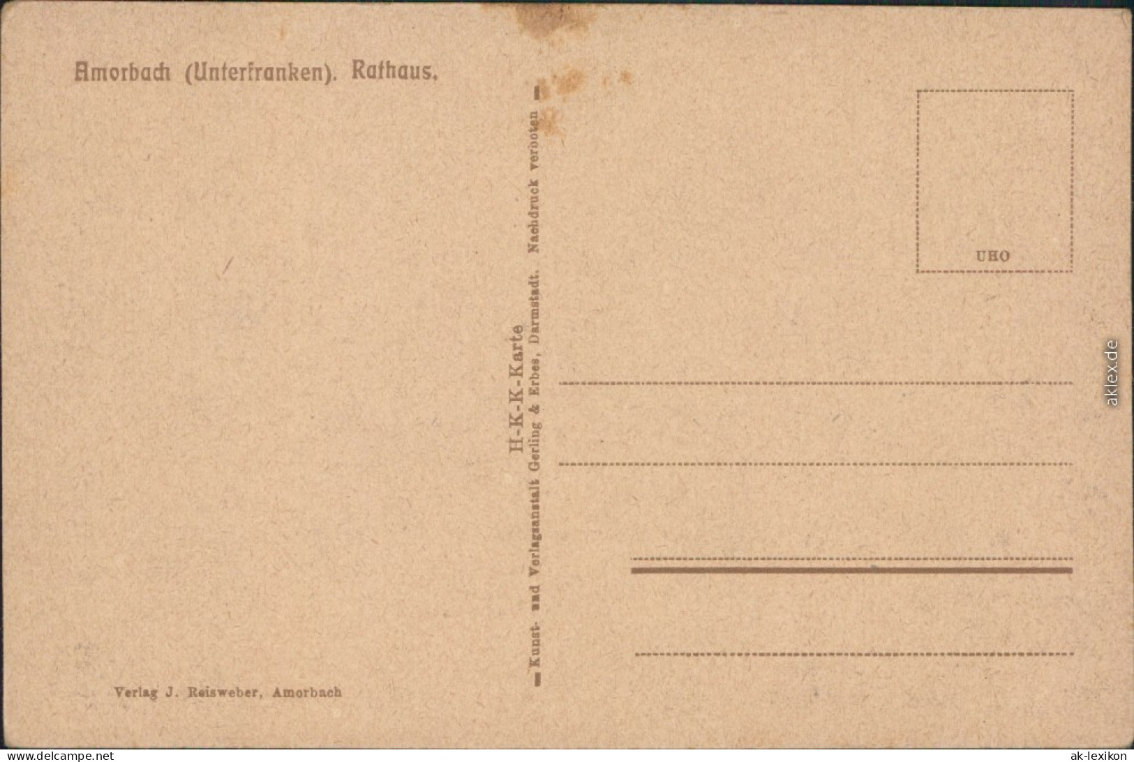 Ansichtskarte Amorbach Künstlerkarte: Abteikirche 1910 - Amorbach