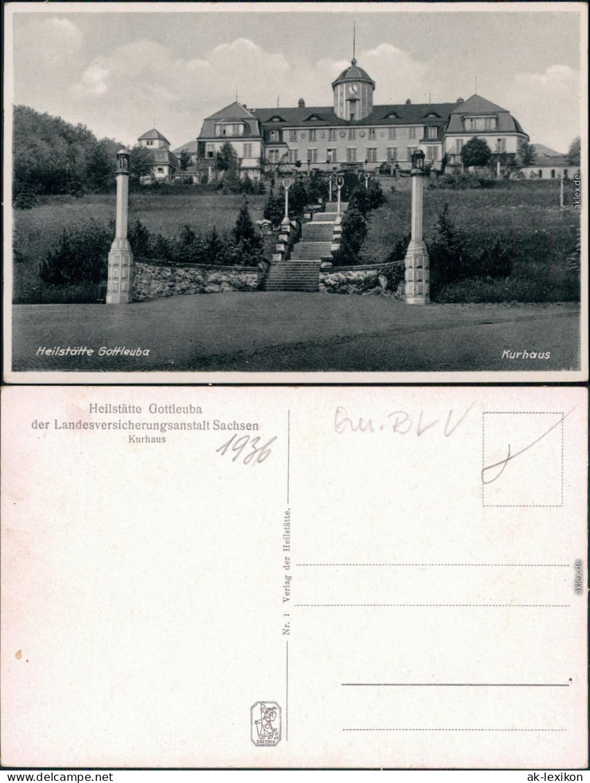 Bad Gottleuba-Bad Gottleuba-Berggießhübel Heilstätten - Kurhaus 1936 - Bad Gottleuba-Berggiesshuebel