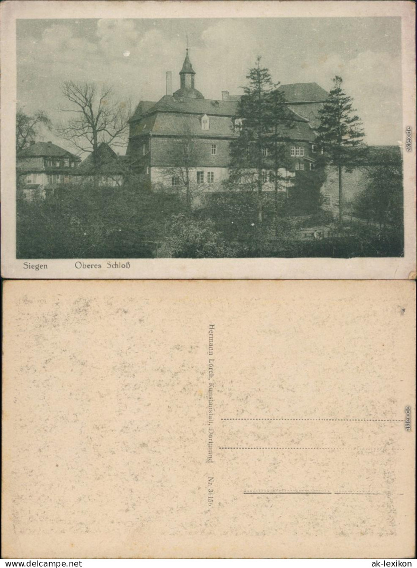 Ansichtskarte Siegen Oberes Schloss 1920 - Siegen