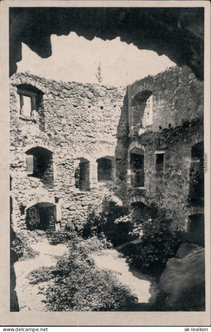 Ansichtskarte Bad Liebenstein Burgruine 1955 - Bad Liebenstein