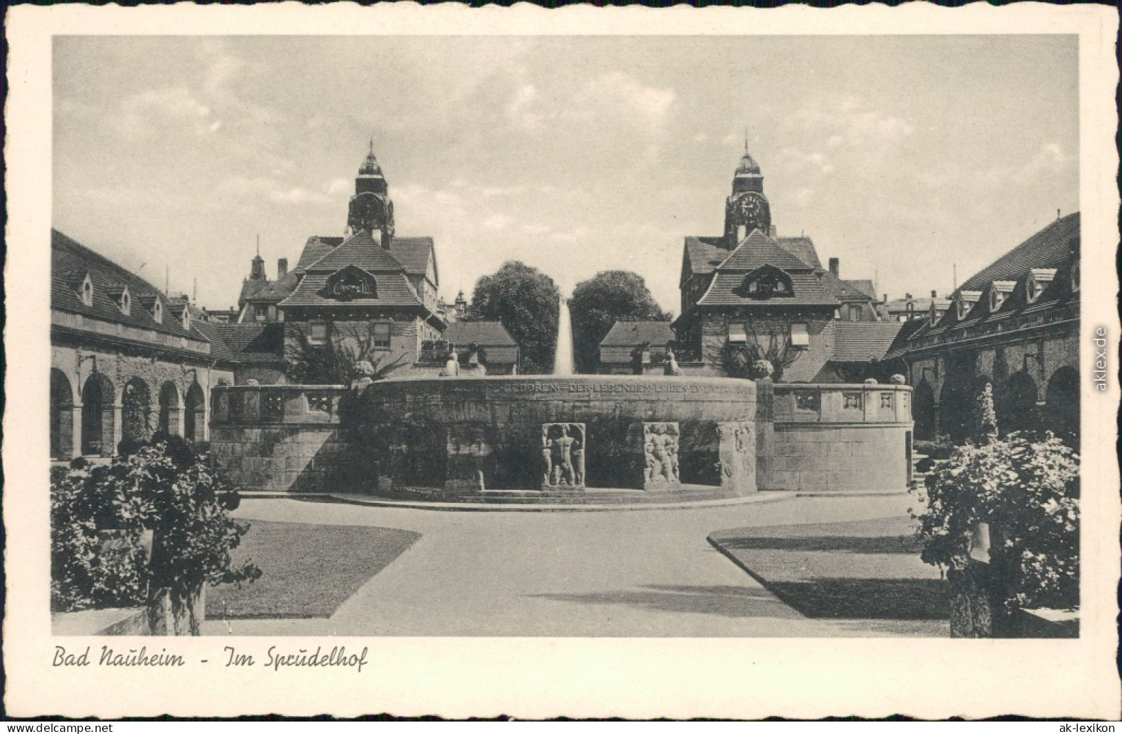 Ansichtskarte Bad Nauheim Im Sprudelhof 1934  - Bad Nauheim