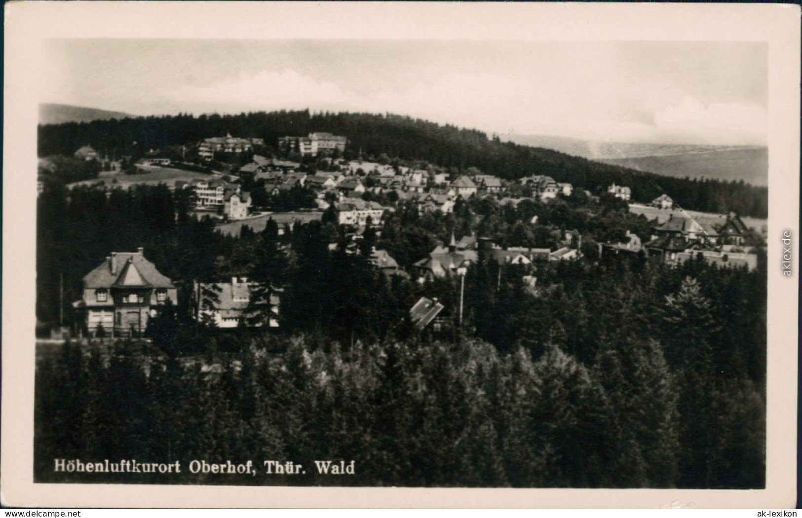 Ansichtskarte Oberhof (Thüringen) Blick Auf Den Ort 1955 - Oberhof