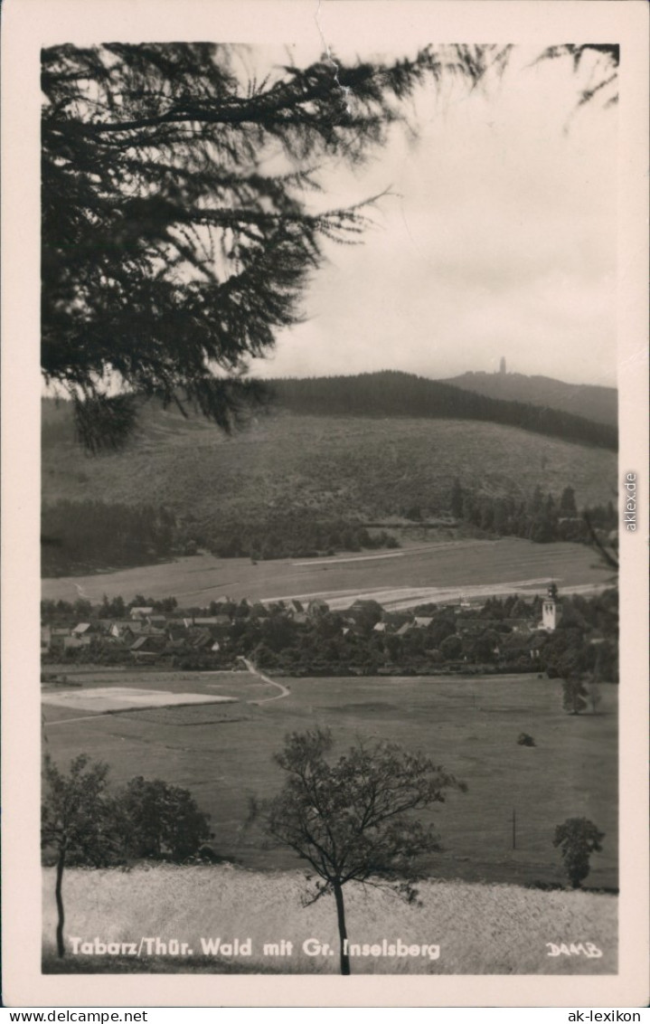 Ansichtskarte Tabarz/Thüringer Wald Blick Auf Den Ort Mit Gr. Inselsberg 1960 - Tabarz