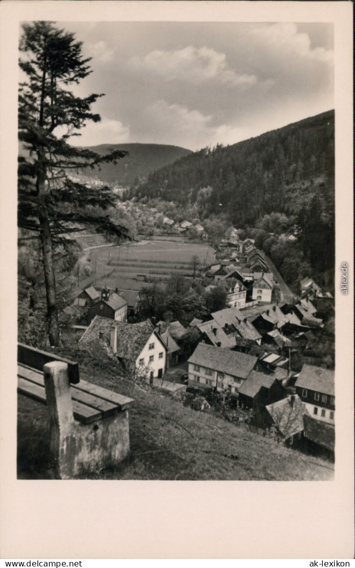 Ansichtskarte Oberhof (Thüringen) Blick Auf Den Ort 1955 - Oberhof