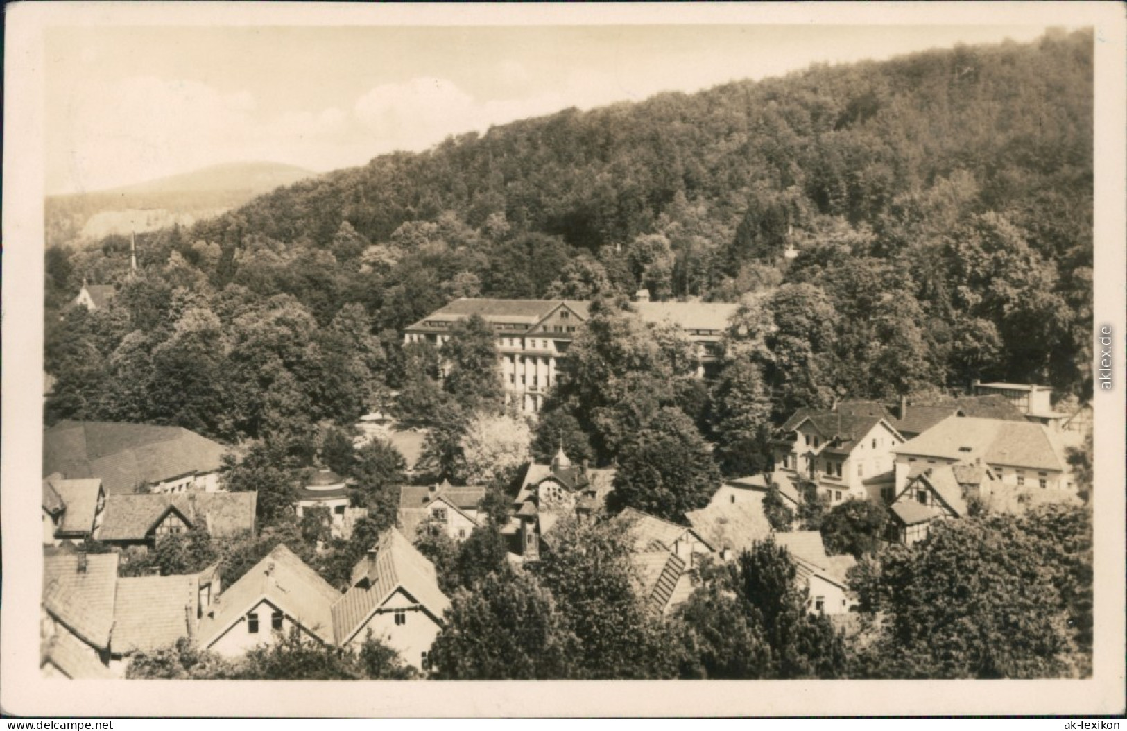 Ansichtskarte Bad Liebenstein Blick Auf Den Ort 1952 - Bad Liebenstein