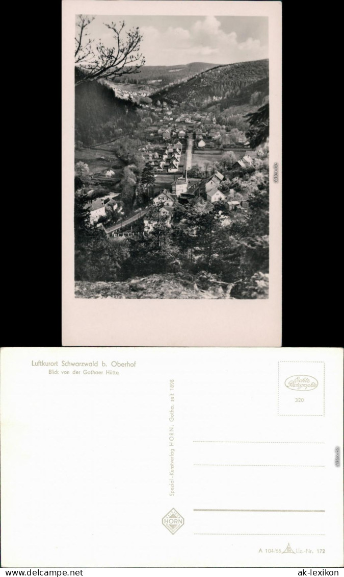 Ansichtskarte Oberhof (Thüringen) Blick Auf Den Ort X 1955 - Oberhof