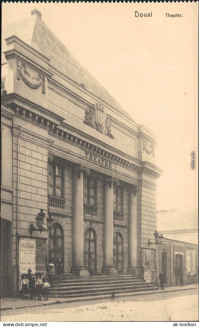 CPA Douai Dowaai Theater 1914 - Douai