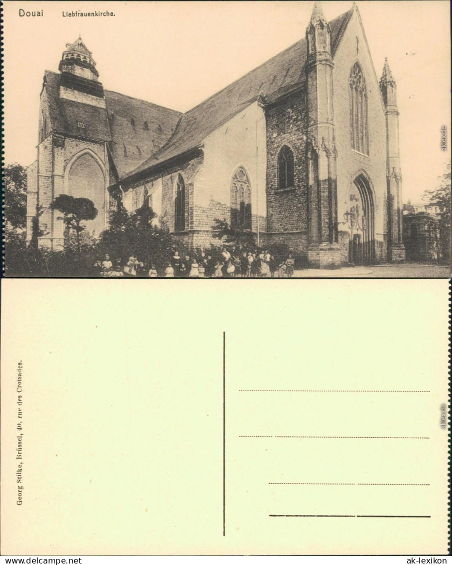 CPA Douai Dowaai Liebfrauenkirche 1914 - Douai