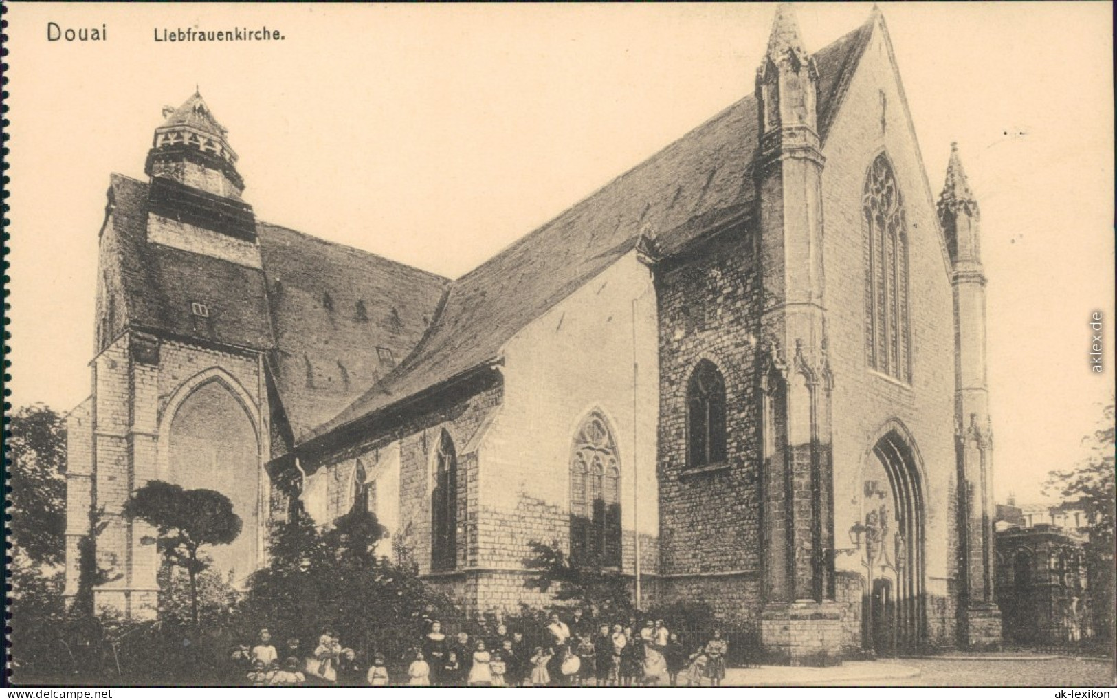 CPA Douai Dowaai Liebfrauenkirche 1914 - Douai