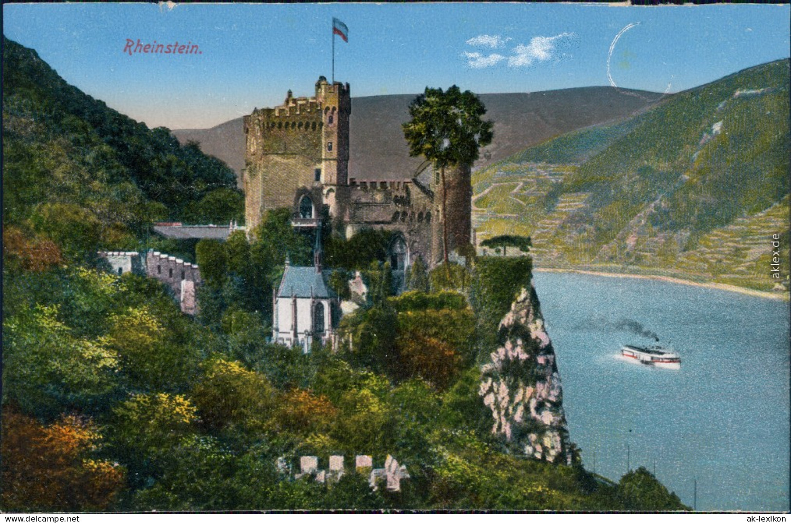 Ansichtskarte Bingen Am Rhein Burg / Schloss Rheinstein 1915 - Bingen