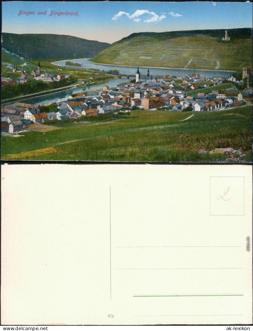 Ansichtskarte Bingen Am Rhein Blick Auf Die Stadt 1915 - Bingen