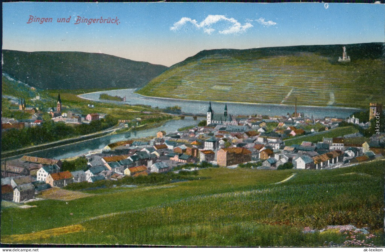 Ansichtskarte Bingen Am Rhein Blick Auf Die Stadt 1915 - Bingen