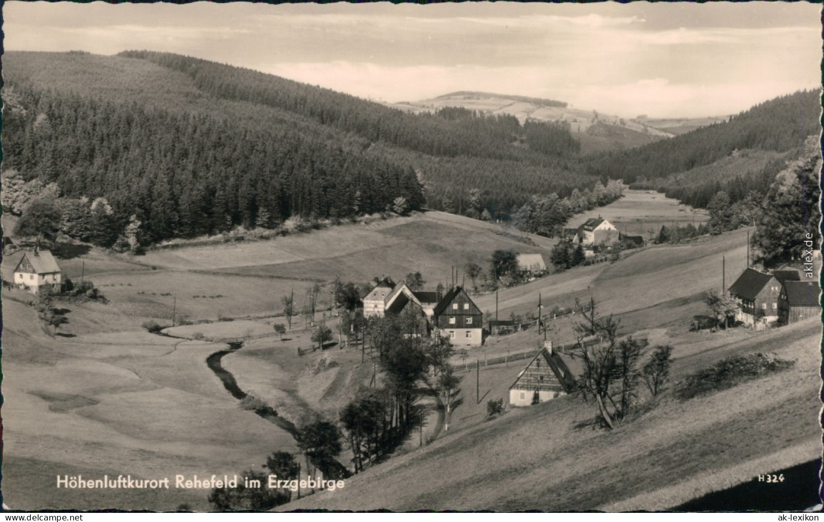 Ansichtskarte Rehefeld-Altenberg (Erzgebirge) Blick Auf Den Ort 1961 - Rehefeld