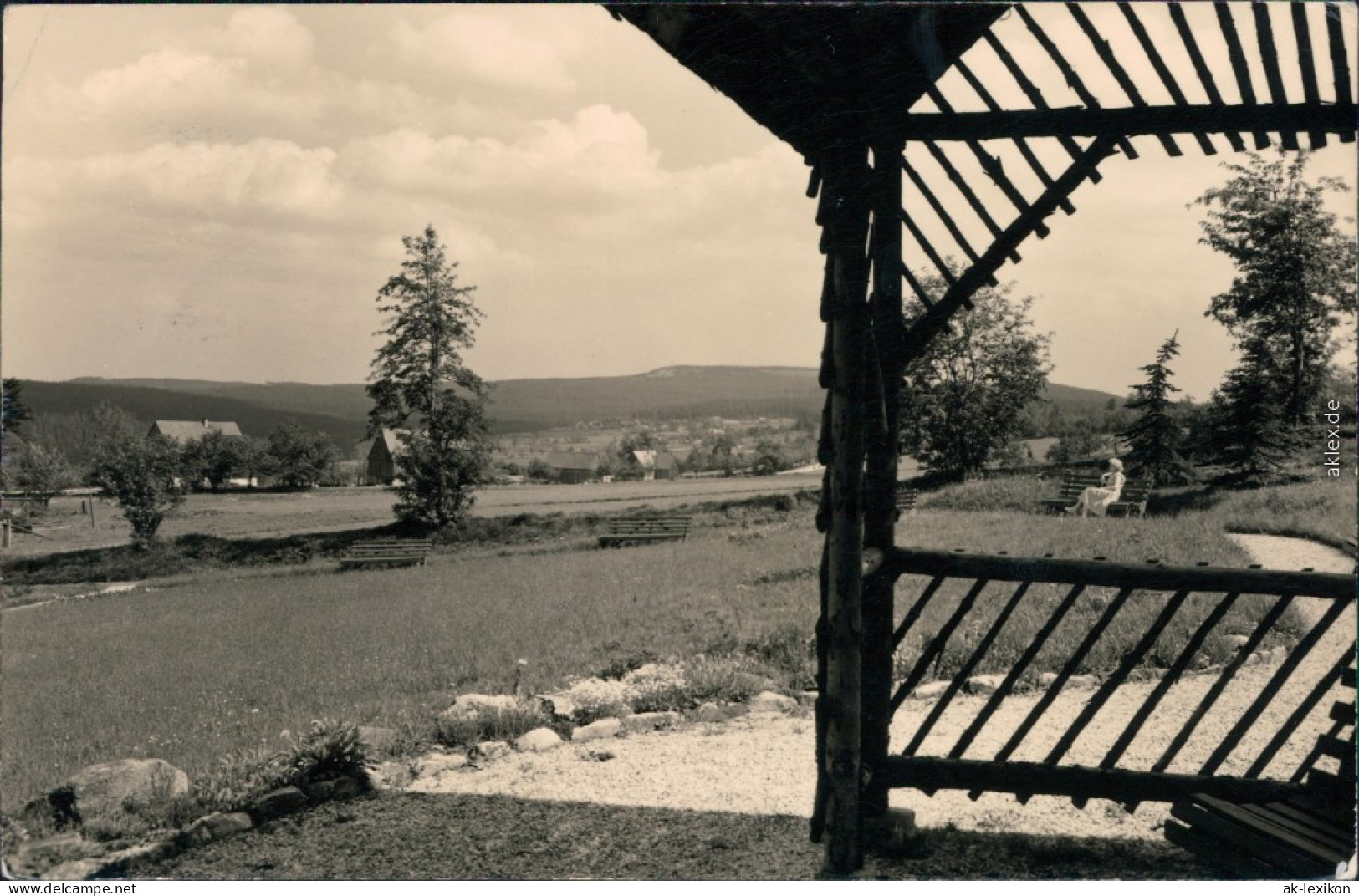 Ansichtskarte Schellerhau-Altenberg (Erzgebirge) Park Mit Bänken 1960 - Schellerhau