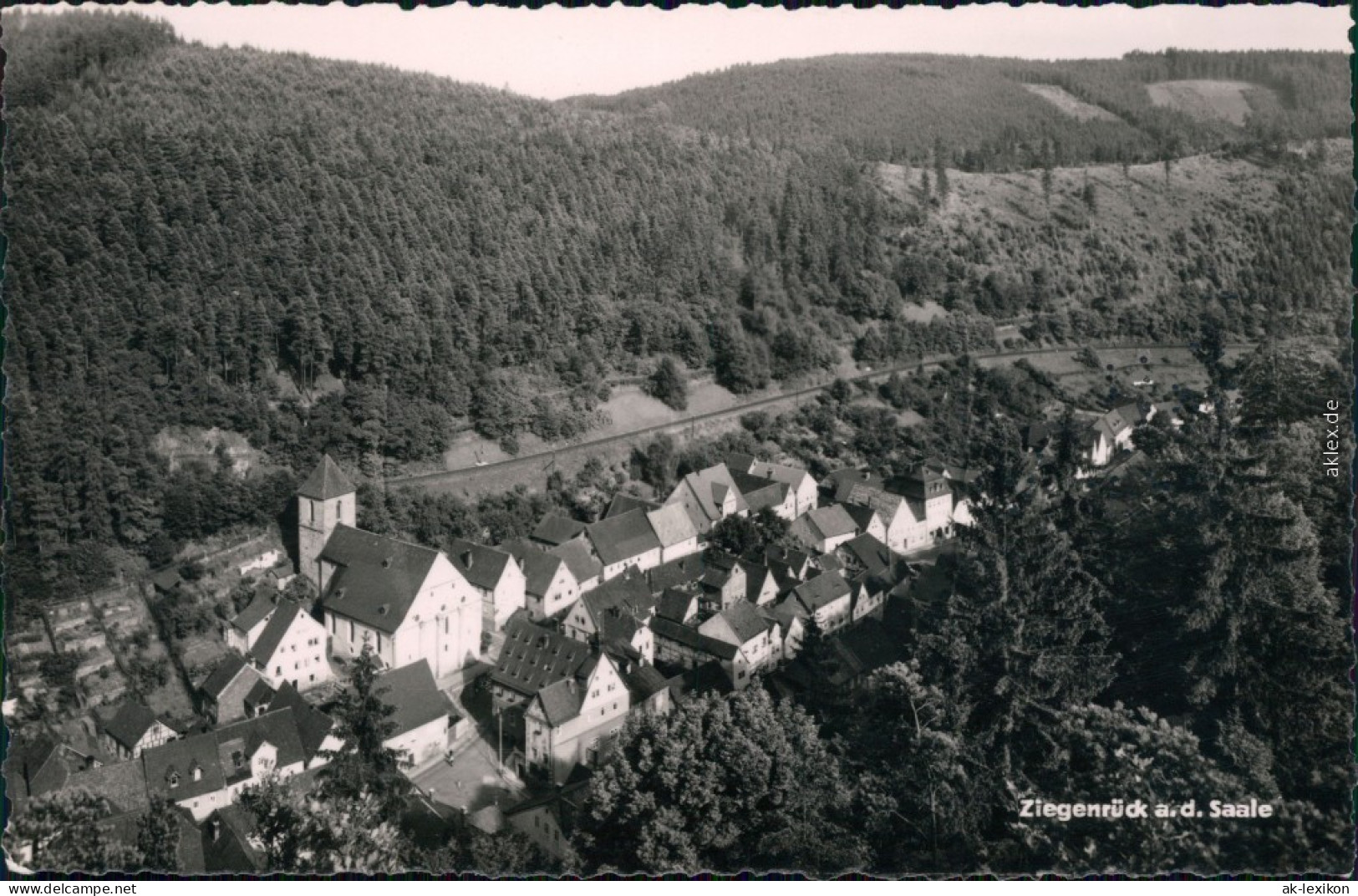 Ansichtskarte Ziegenrück&#47;Saale Blick Auf Den Ort 1962 - Ziegenrück