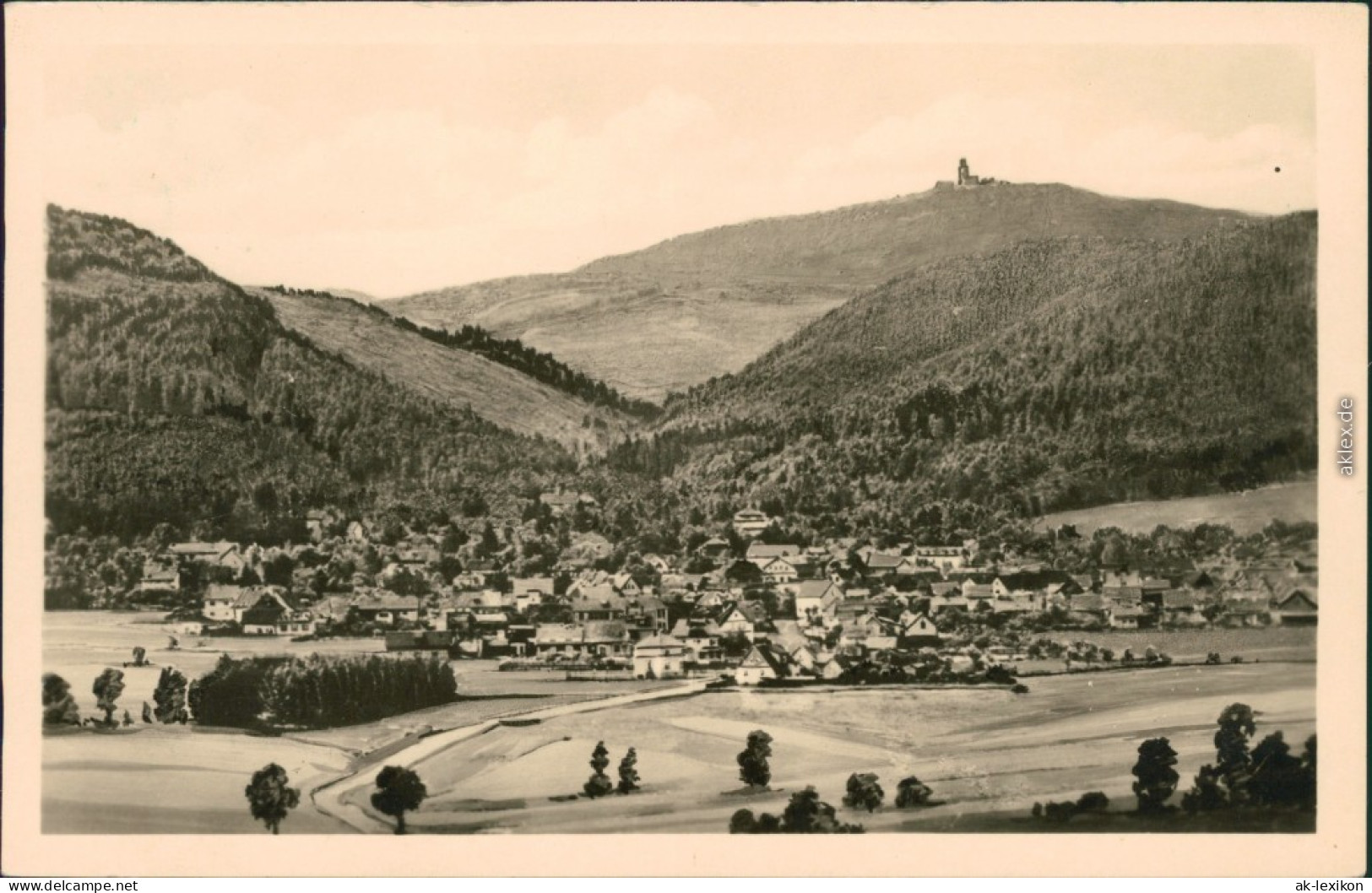 Ansichtskarte Tabarz/Thüringer Wald Blick Auf Den Ort 1955 - Tabarz
