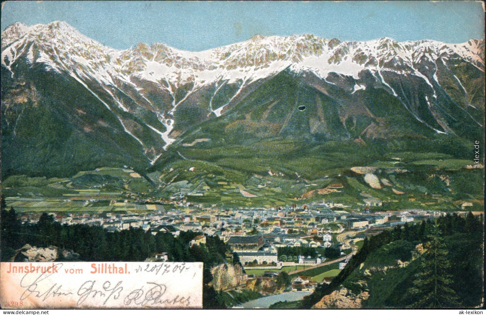 Ansichtskarte Innsbruck Blick Auf Den Ort Vom Sillthal 1904 - Innsbruck