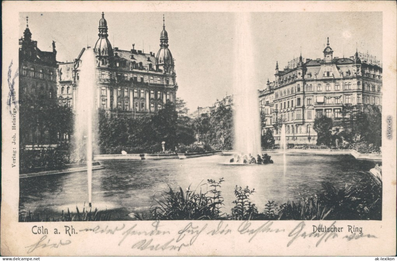 Ansichtskarte Köln Deutscher Ring 1904 - Koeln